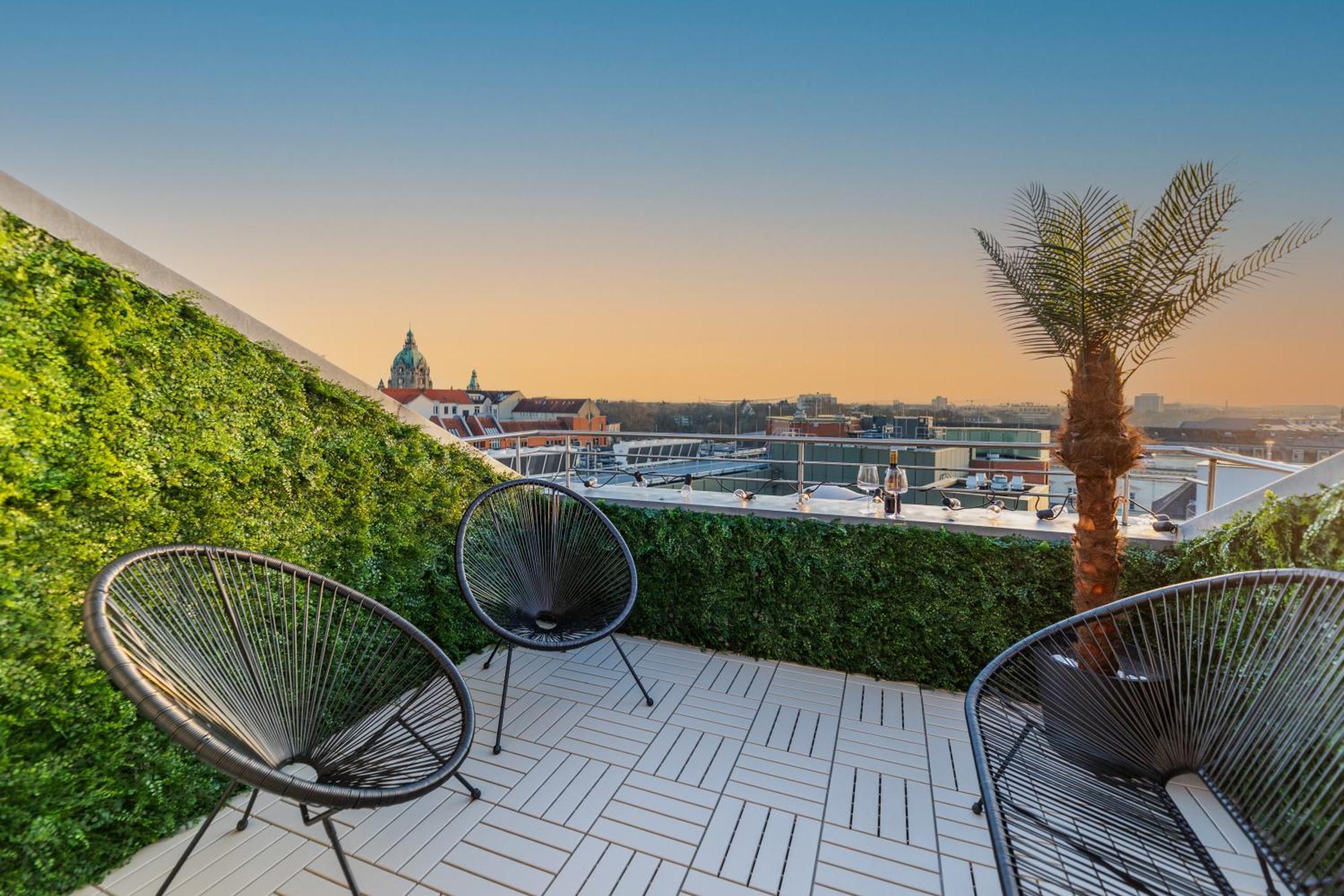Nestup - 130 Qm Maisonette-Penthouse - Dachterrasse Mit Exklusivem Panoramablick Ганновер Экстерьер фото