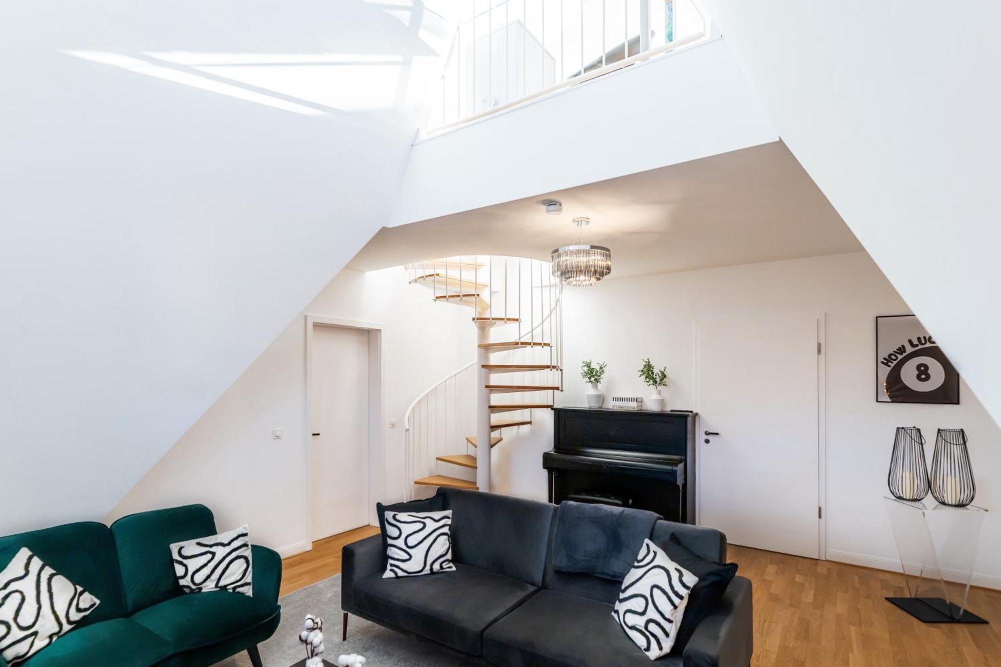 Nestup - 130 Qm Maisonette-Penthouse - Dachterrasse Mit Exklusivem Panoramablick Ганновер Экстерьер фото