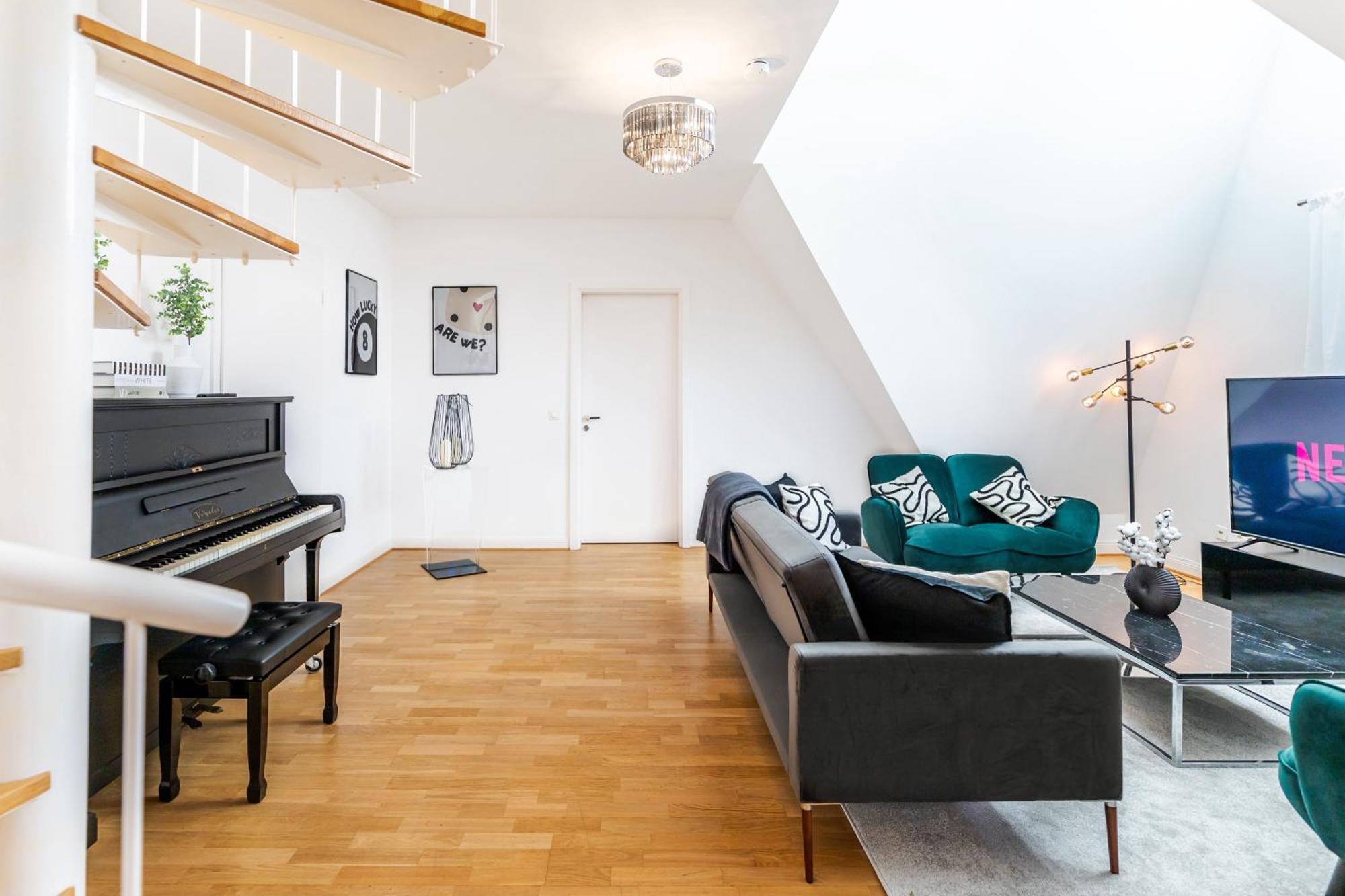 Nestup - 130 Qm Maisonette-Penthouse - Dachterrasse Mit Exklusivem Panoramablick Ганновер Экстерьер фото