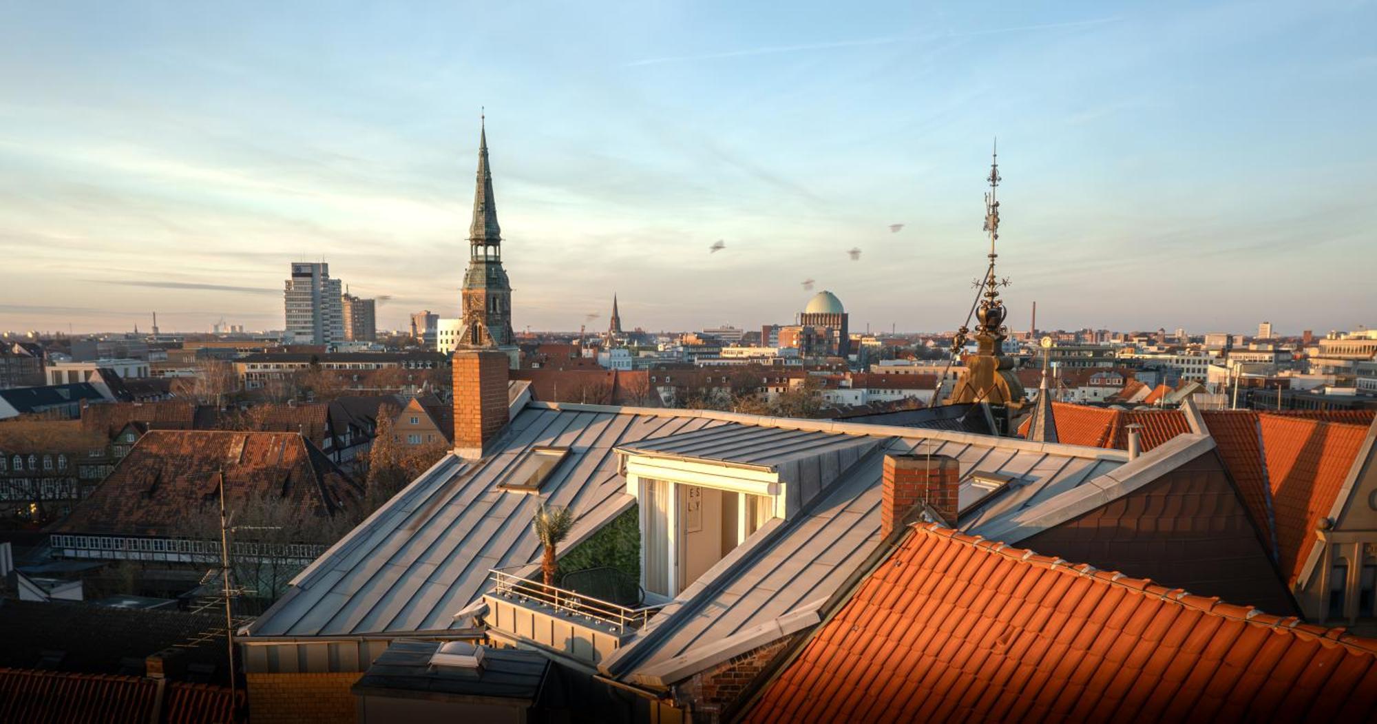 Nestup - 130 Qm Maisonette-Penthouse - Dachterrasse Mit Exklusivem Panoramablick Ганновер Экстерьер фото